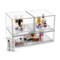 Sorbus Acrylic Storage Containers with Pull-Out Drawers - 3 Pack, 2 Sizes Clear Stackable Storage Bins Set for Bathroom Organization
